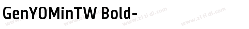 GenYOMinTW Bold字体转换